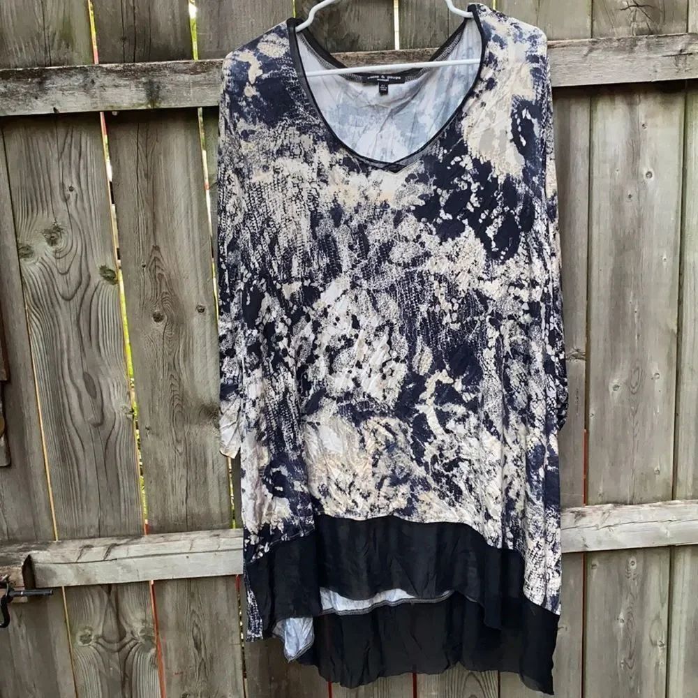 Cable & Gauge marble Print top sz. 2X